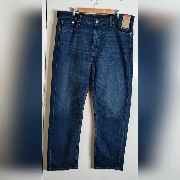 Levi's 505 Men's Blue Jeans Regular Stretch. Size W42/32 - Picture 2 of 9